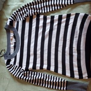 Route 66 size XS black and white striped sweater